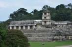 As magníficas ruínas do Palácio em Palenque, em Chiapas, no sul do México